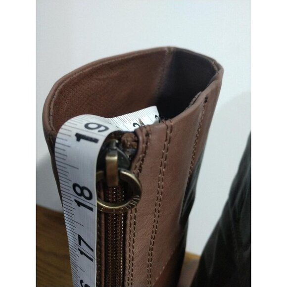 Sole Bound By Baretraps Dreia Womens Brush Brown Leather Knee-High Boots Size 9M - Picture 5 of 11